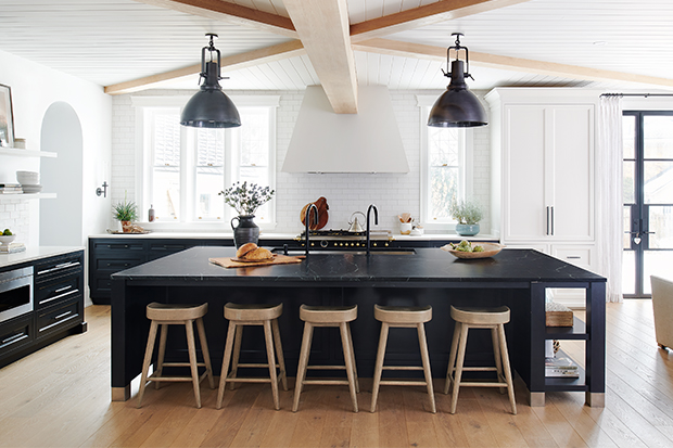 House & Home - Three Beautiful Black and White Kitchens, Three