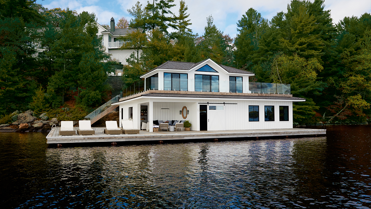 House & Home - Straddling Water And Land, This Muskoka