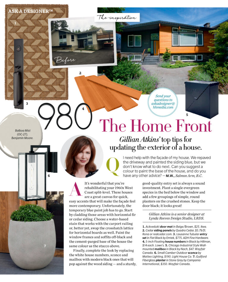 House & Home - Ask A Designer™: Gillian Atkins' Top Tips For Updating ...