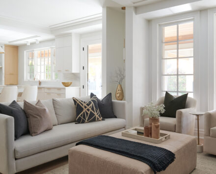 open-concept living room and kitchen