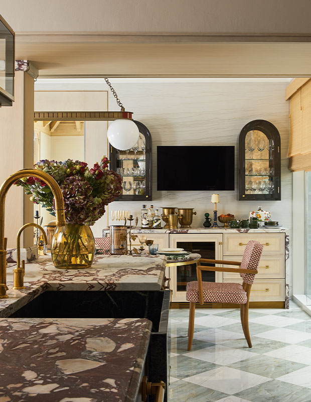 brasserie-inspired kitchen