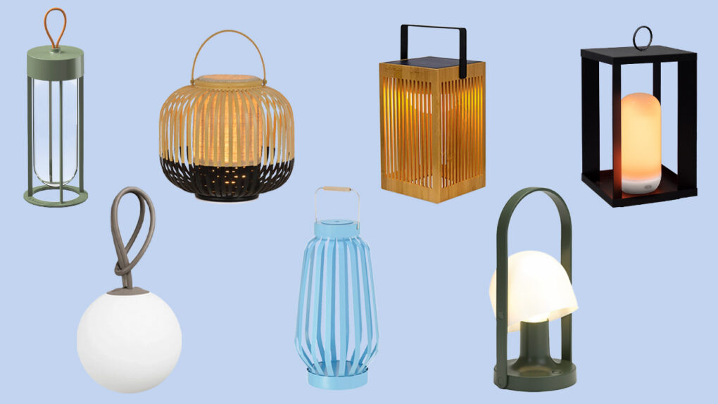 An image of a collection of unique Outdoor Cordless Lanterns.