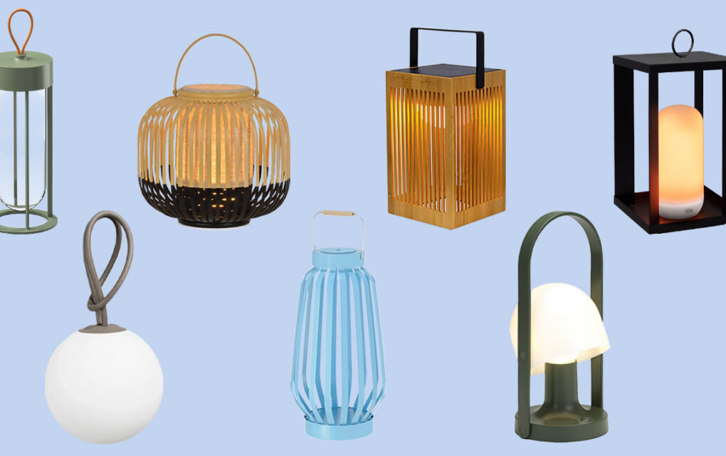 An image of a collection of unique Outdoor Cordless Lanterns.