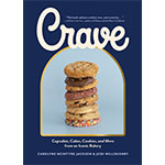 Cover of the book "Crave" which features a stack of various cookies on the cover.