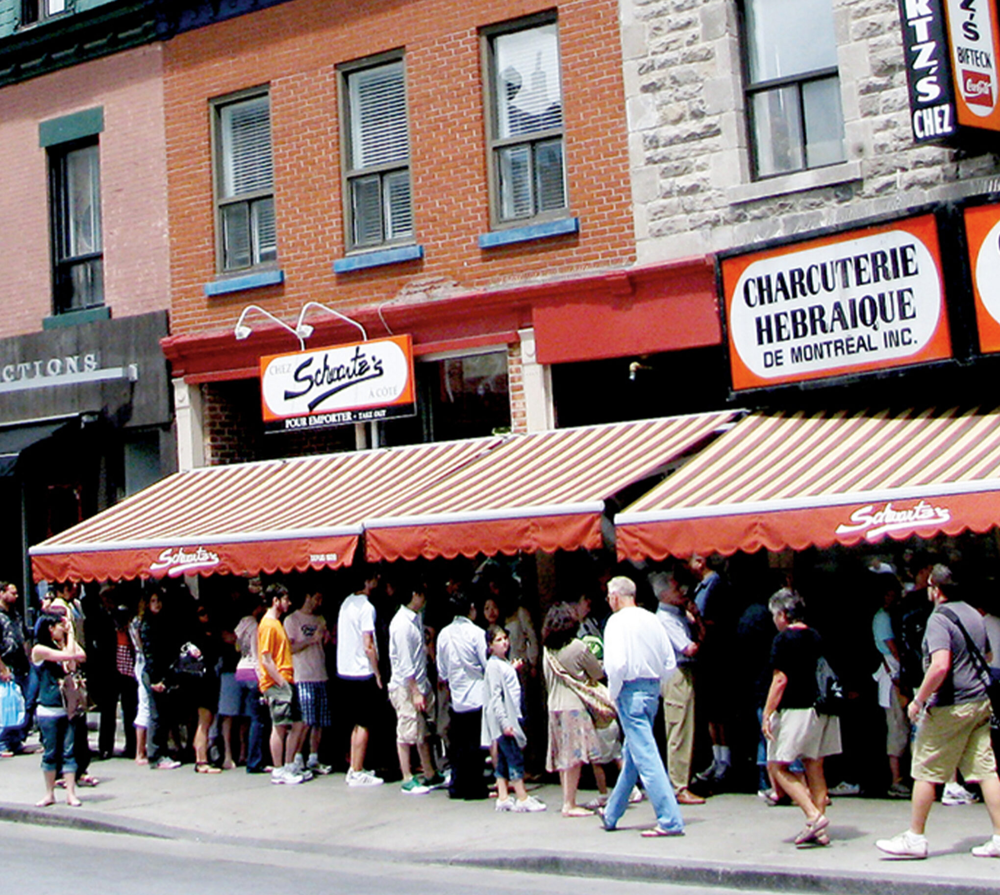 Schwartz's Deli serves smoked meat